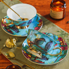 Vintage Keramik Teeset – Knochenporzellan, 3-teilig