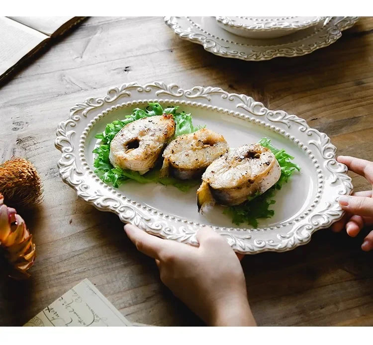 Vintage Keramikgeschirr – Reliefdesign – Verschiedene Grössen