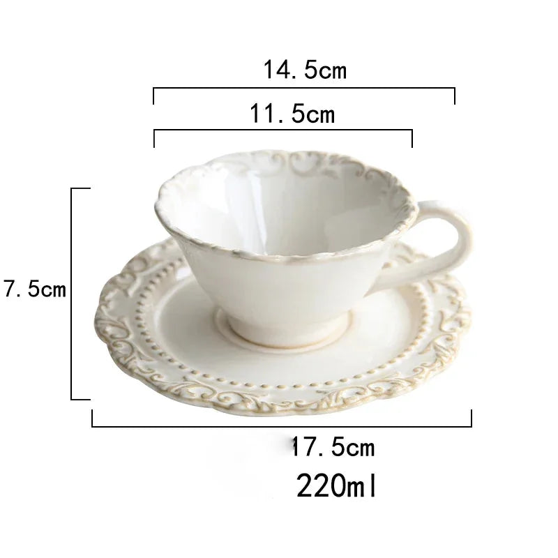 Vintage Keramikgeschirr – Reliefdesign – Verschiedene Grössen