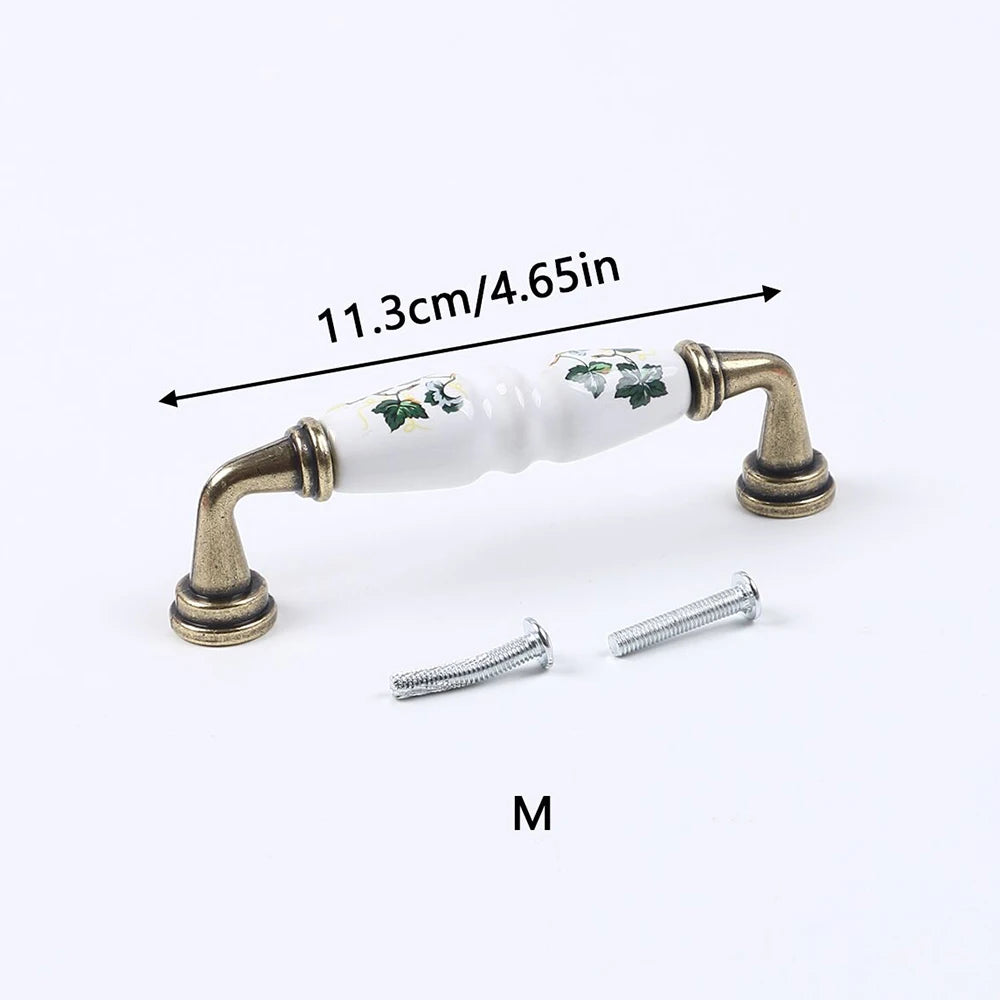 Vintage Keramikgriff – Ländlicher Stil – Möbelgriff