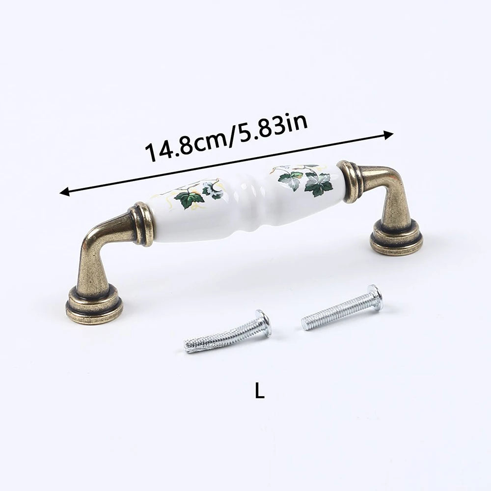 Vintage Keramikgriff – Ländlicher Stil – Möbelgriff