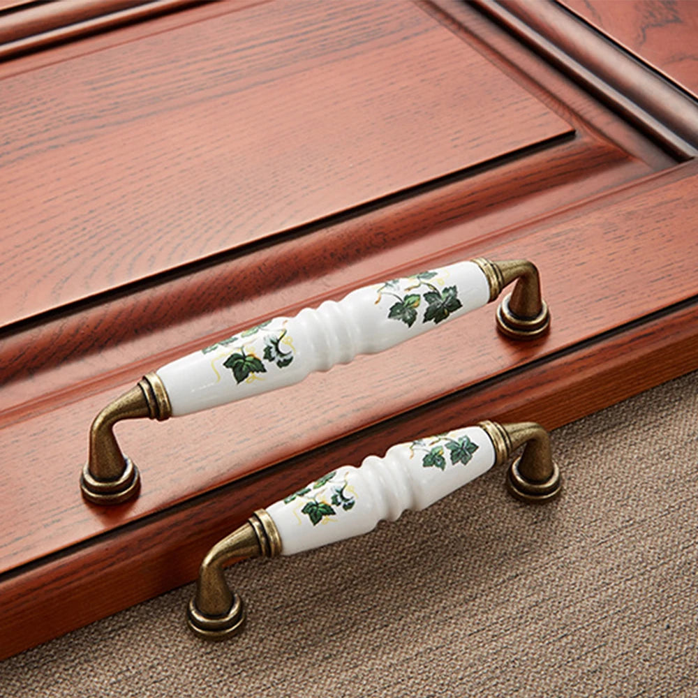 Vintage Keramikgriff – Ländlicher Stil – Möbelgriff