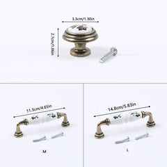 Vintage Keramikgriff – Ländlicher Stil – Möbelgriff