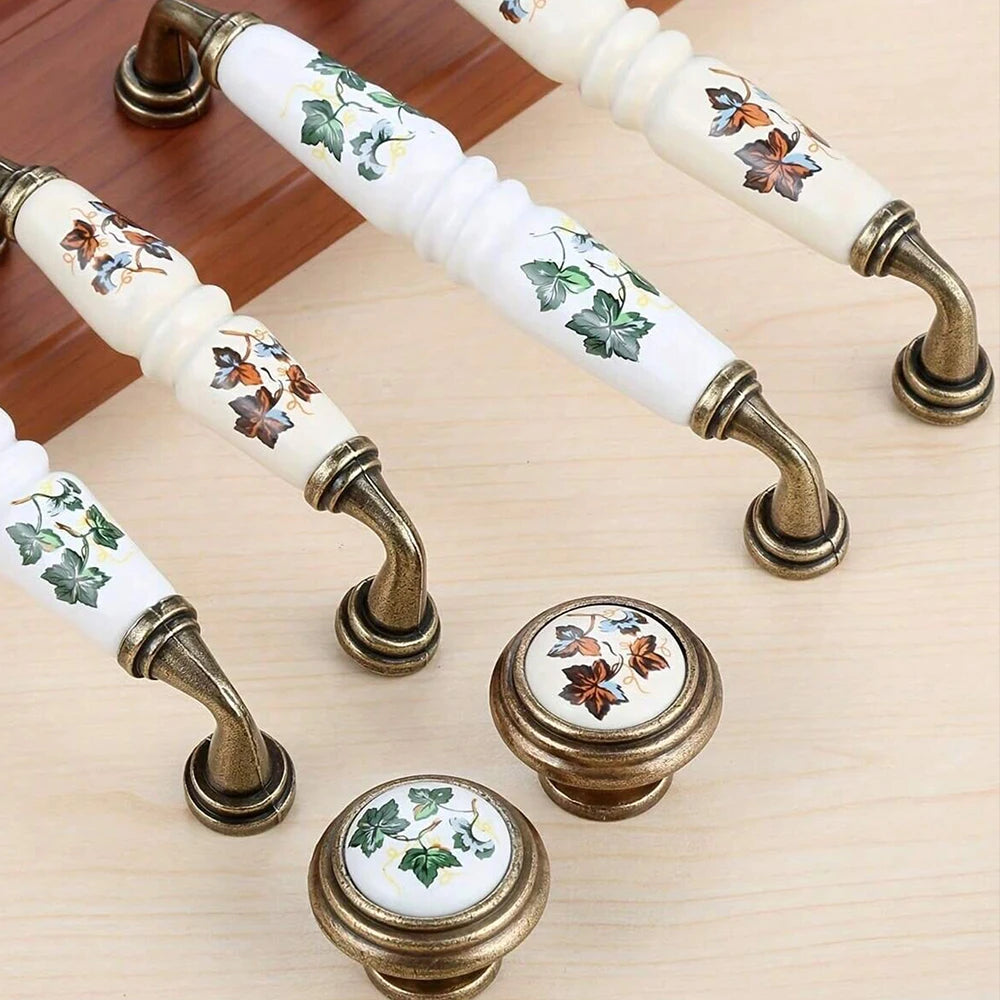 Vintage Keramikgriff – Ländlicher Stil – Möbelgriff