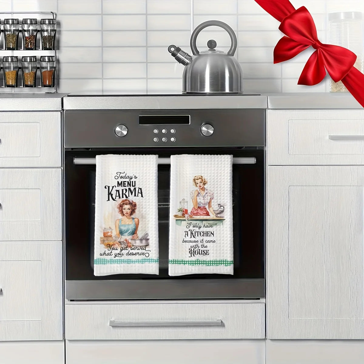 Vintage Küchentücher – Absorbierendes Polyester – Schnell trocknend