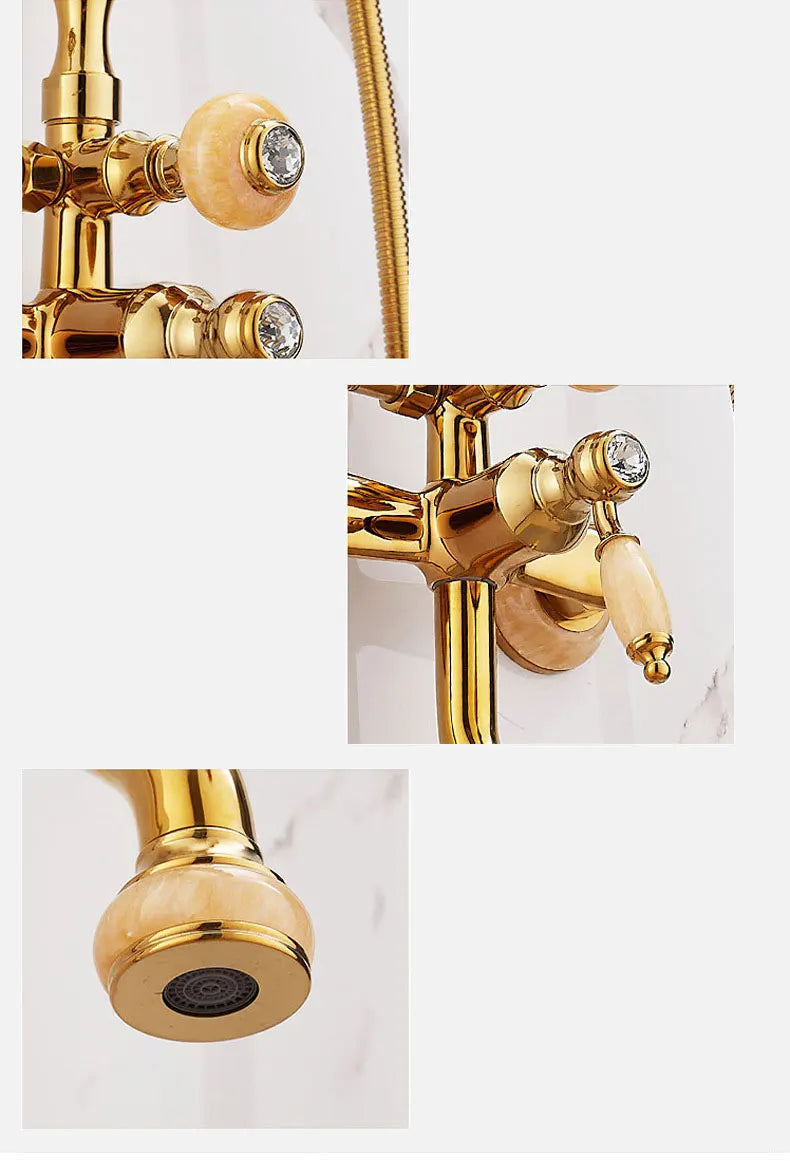 Vintage Messing Wasserhahn – Klassisches Design – Badewannen