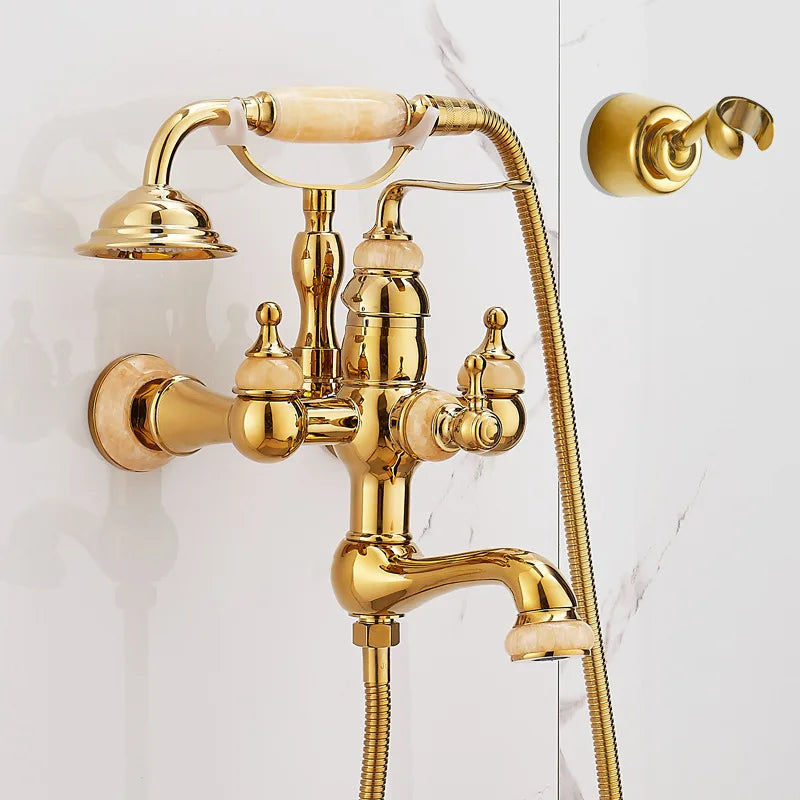 Vintage Messing Wasserhahn – Klassisches Design – Badewannen