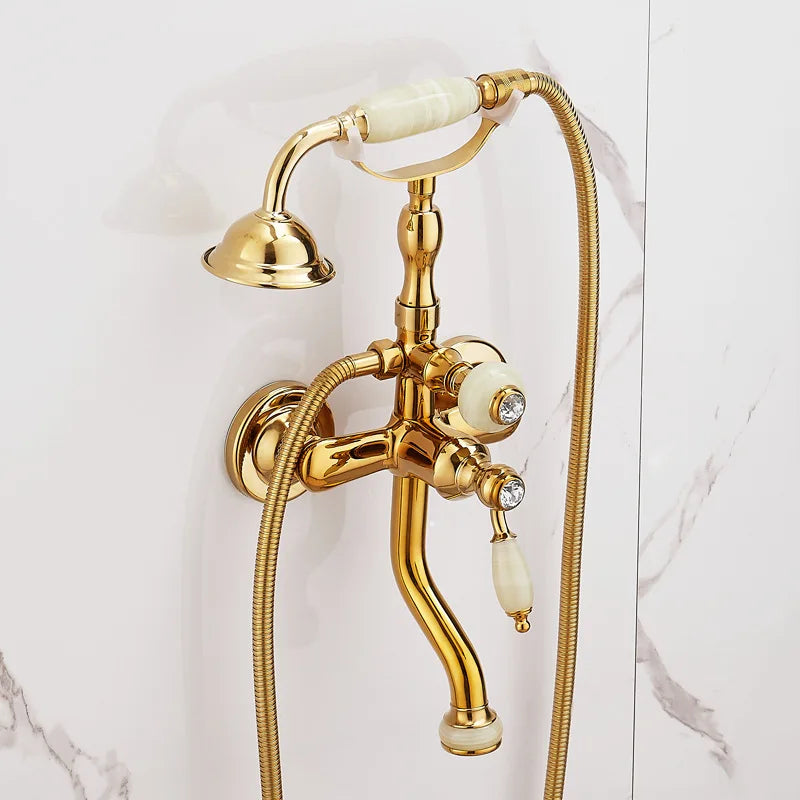 Vintage Messing Wasserhahn – Klassisches Design – Badewannen