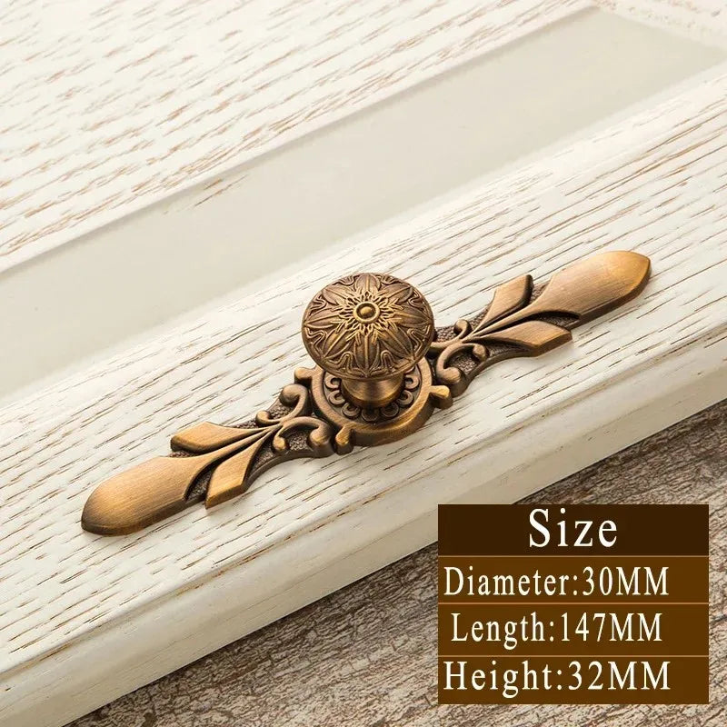 Vintage Messinggriffe – Zinklegierung – 128mm