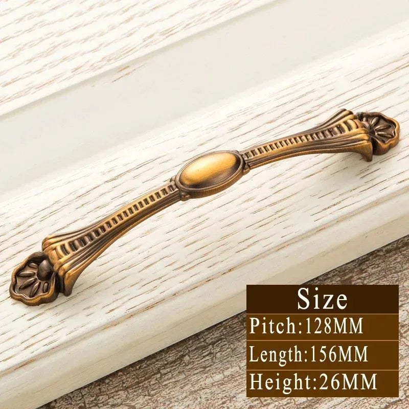 Vintage Messinggriffe – Zinklegierung – 128mm