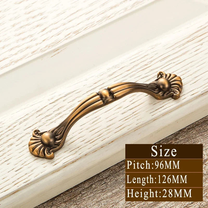 Vintage Messinggriffe – Zinklegierung – 128mm