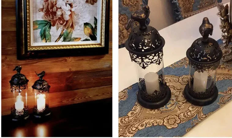 Vintage Metall Teelichthalter – Kreatives Domdesign