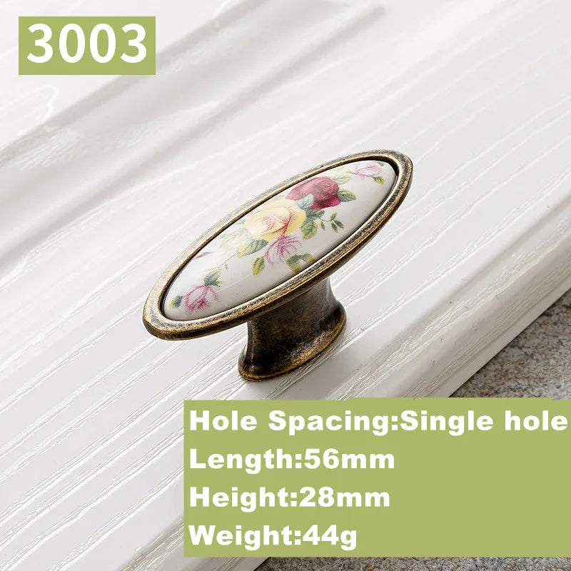 Vintage Möbelgriffe – Keramikdesign – 96mm/128mm