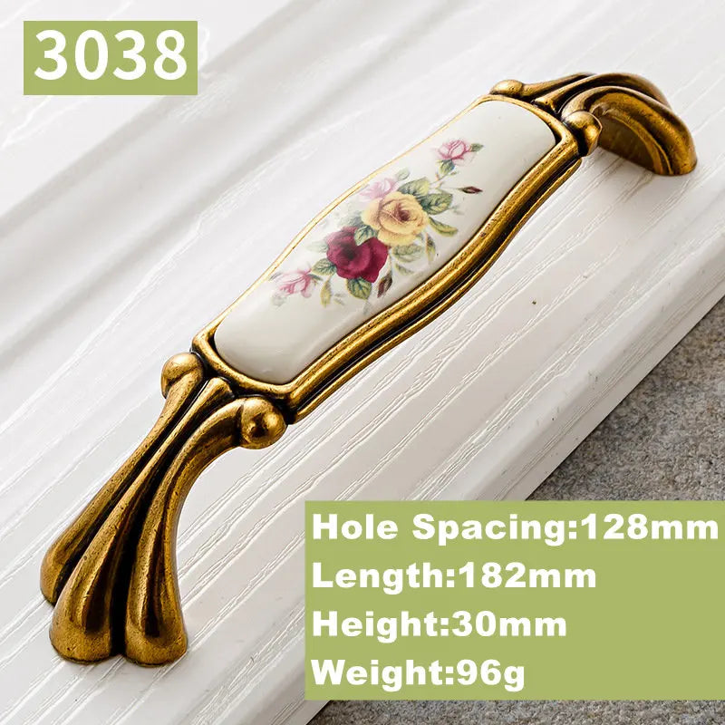 Vintage Möbelgriffe – Keramikdesign – 96mm/128mm