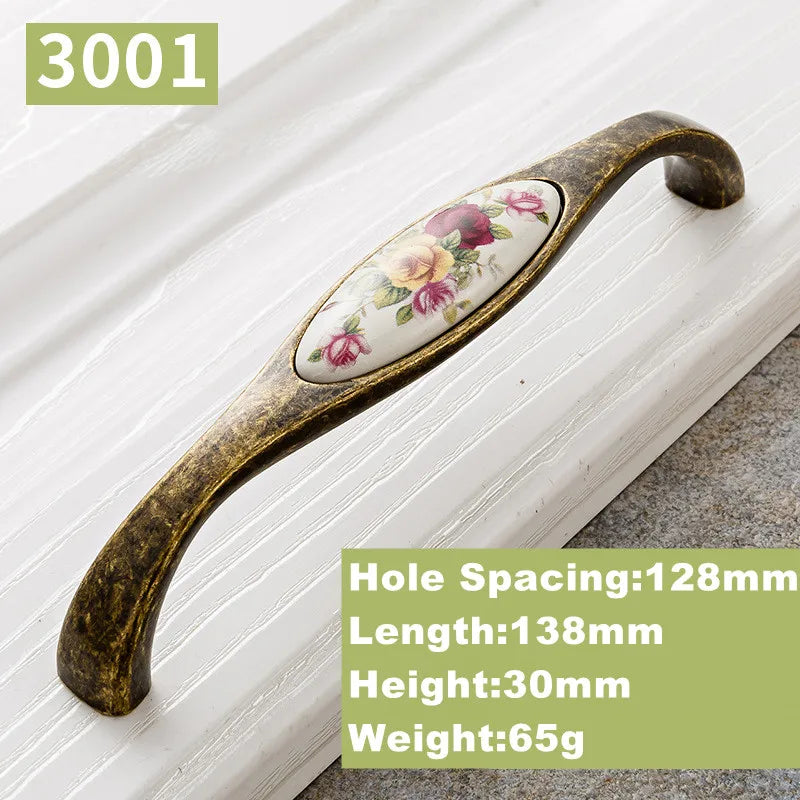 Vintage Möbelgriffe – Keramikdesign – 96mm/128mm