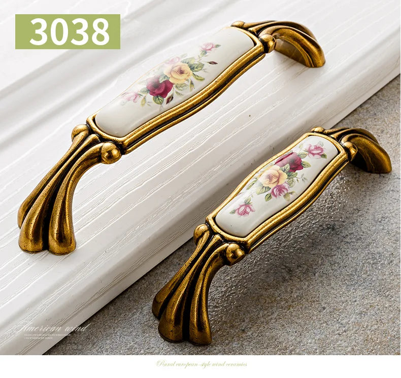 Vintage Möbelgriffe – Keramikdesign – 96mm/128mm