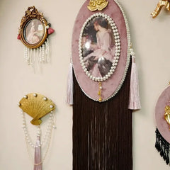 Vintage Samt Wandkunst – Unregelmässiges Rahmen-Design