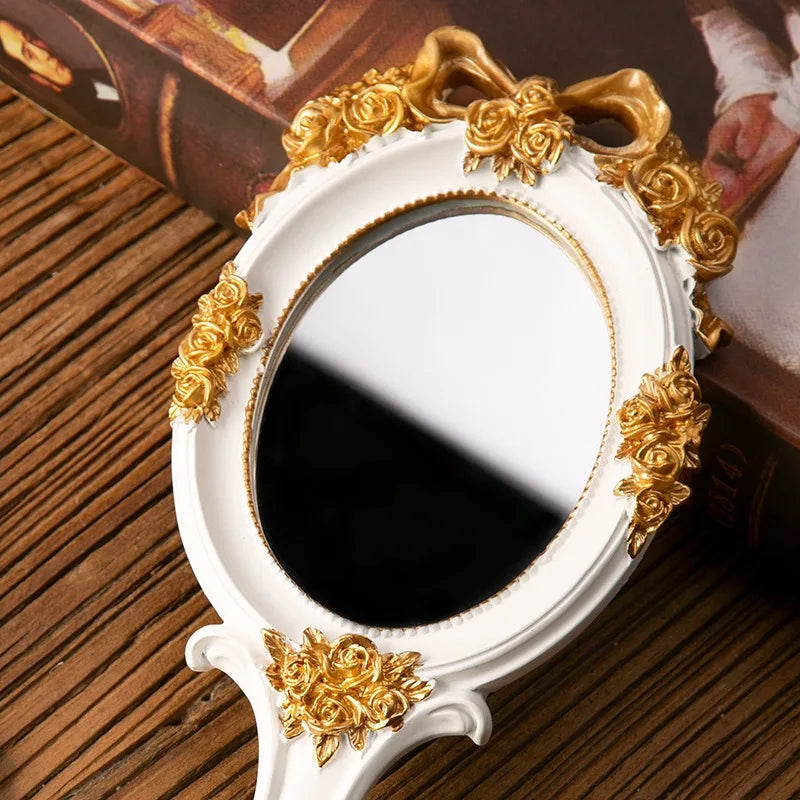 Vintage Spiegel – Rose-Design – 11.5x25cm