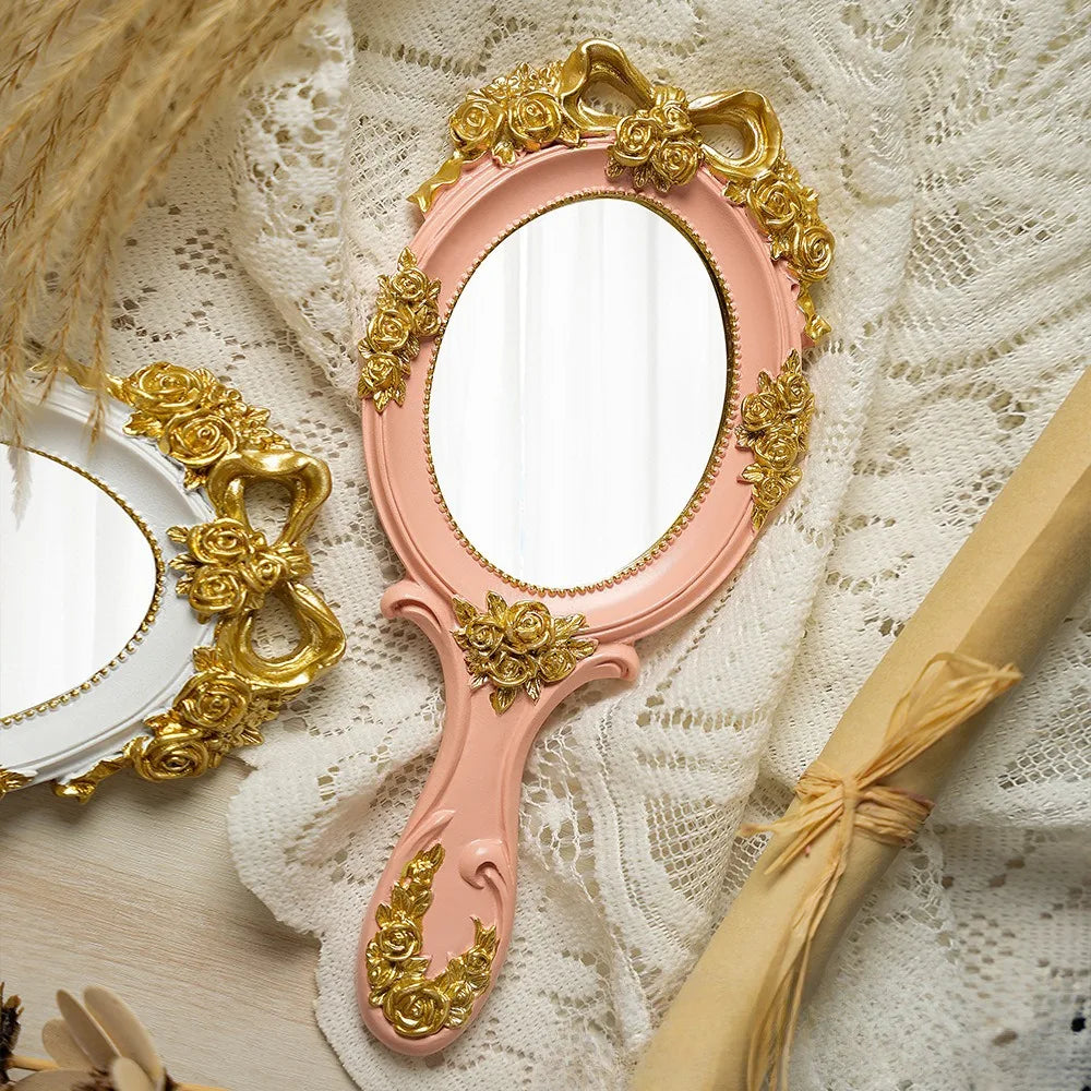 Vintage Spiegel – Rose-Design – 11.5x25cm