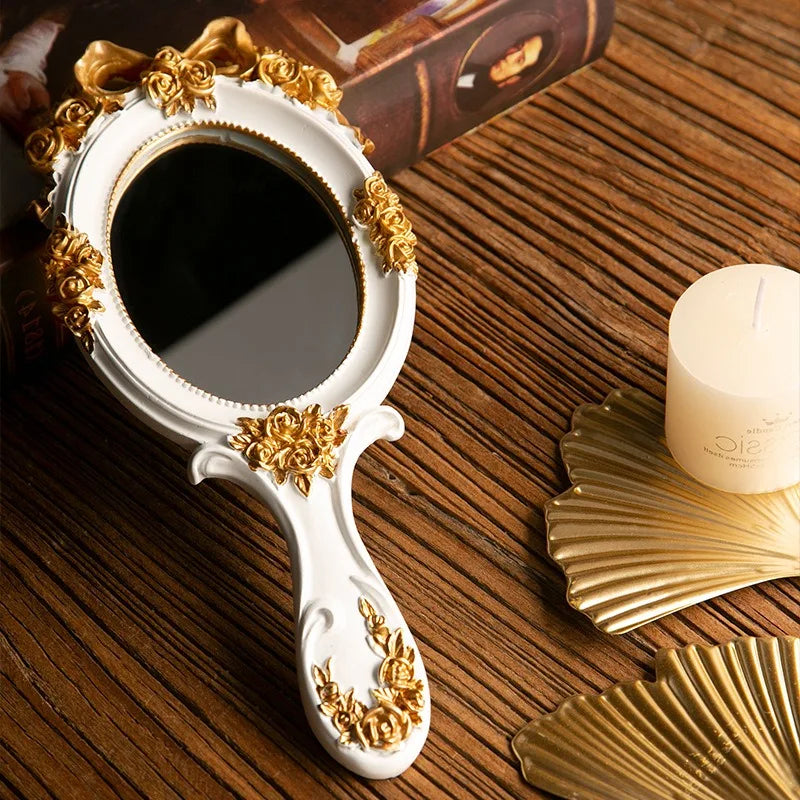 Vintage Spiegel – Rose-Design – 11.5x25cm