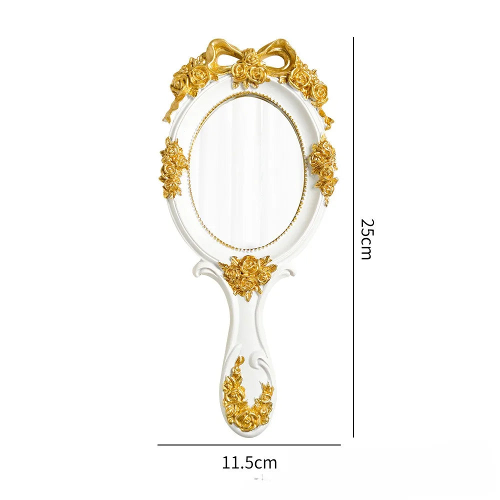 Vintage Spiegel – Rose-Design – 11.5x25cm