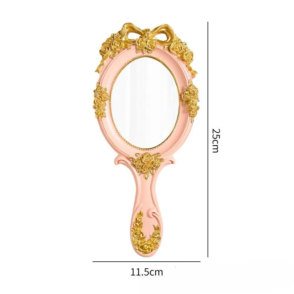 Vintage Spiegel – Rose-Design – 11.5x25cm