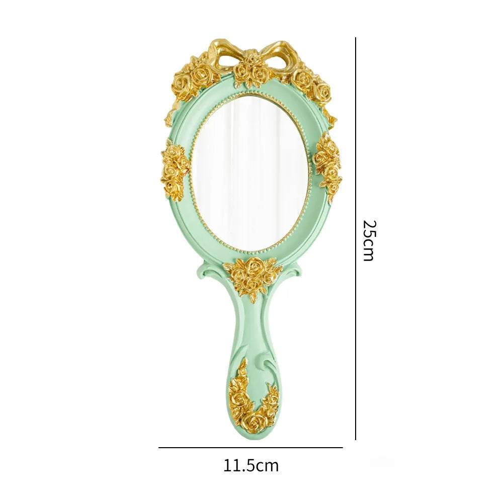 Vintage Spiegel – Rose-Design – 11.5x25cm