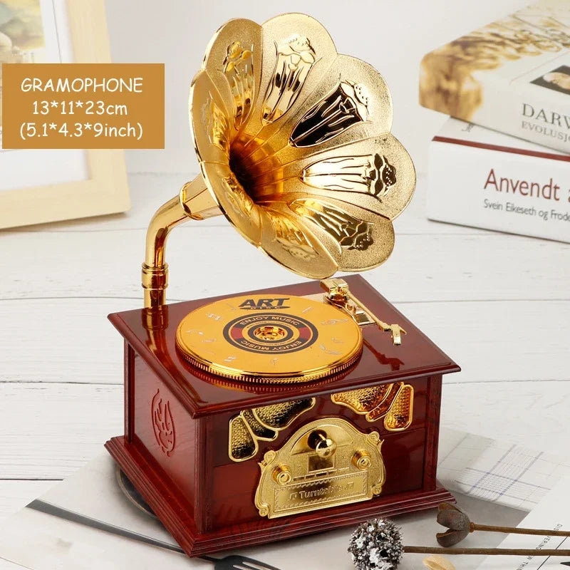 Vintage Spieluhr – Retro Stil – Handgekurbelte