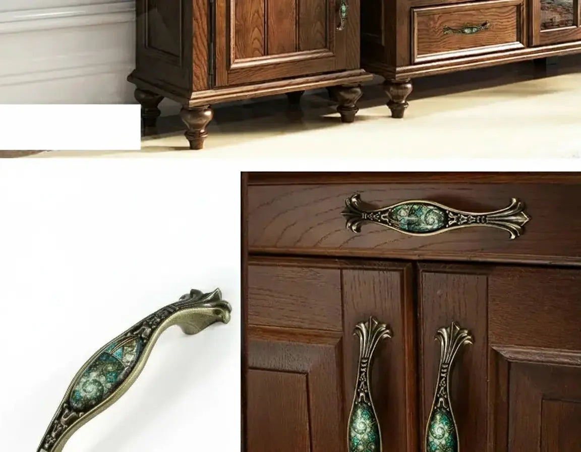 Vintage Türgriffe – Retro Bronzedesign – Küchenschränke