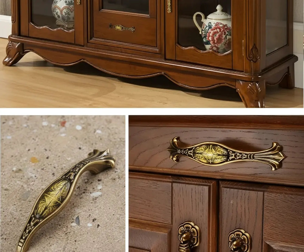 Vintage Türgriffe – Retro Bronzedesign – Küchenschränke