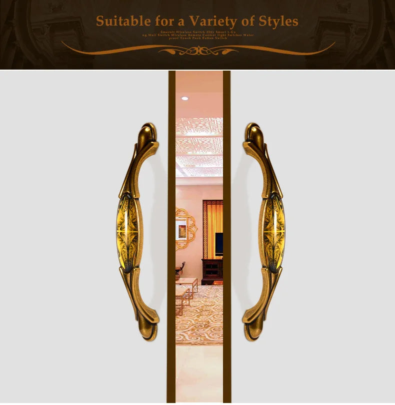 Vintage Türgriffe – Retro Bronzedesign – Küchenschränke