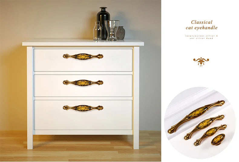 Vintage Türgriffe – Retro Bronzedesign – Küchenschränke