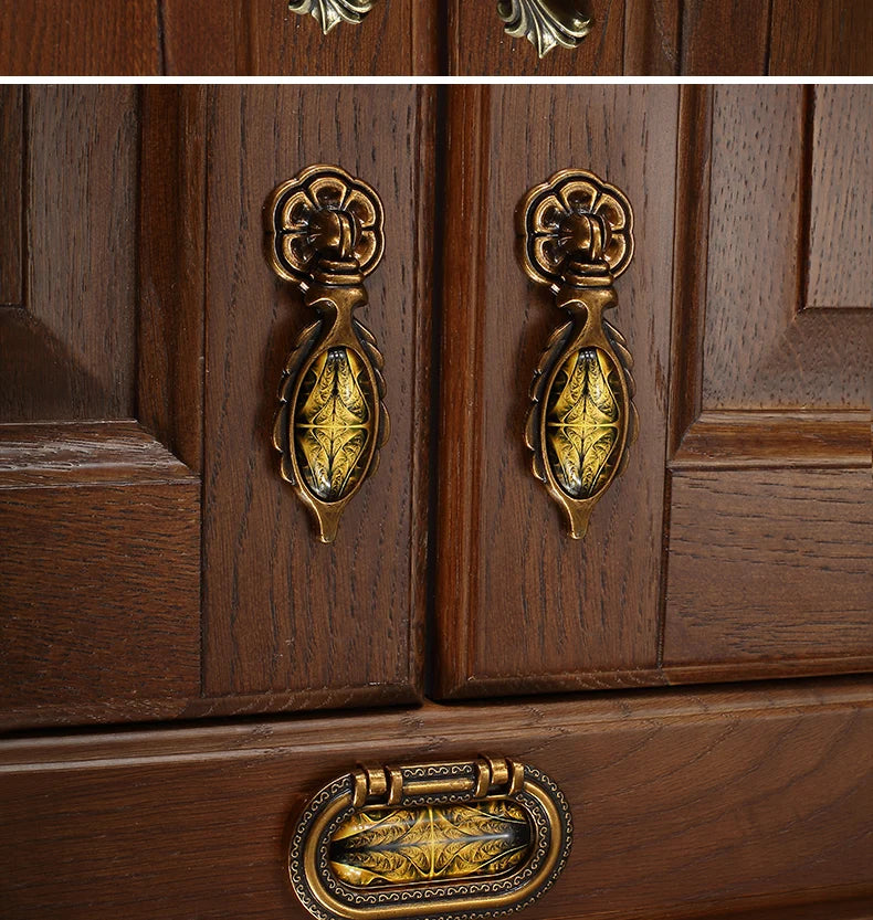 Vintage Türgriffe – Retro Bronzedesign – Küchenschränke