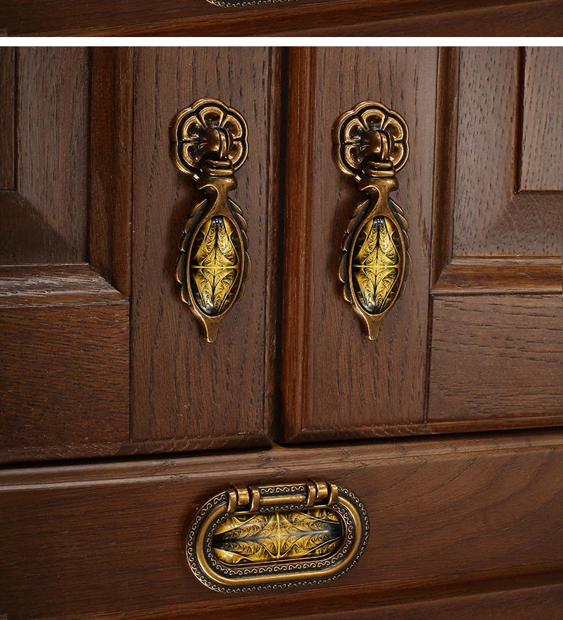 Vintage Türgriffe – Retro Bronzedesign – Küchenschränke