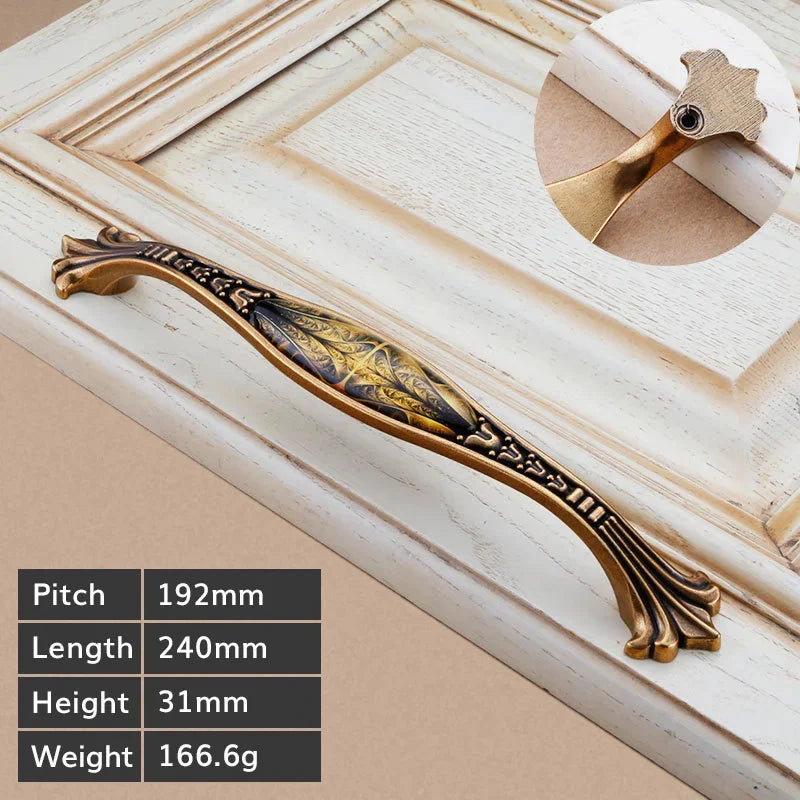 Vintage Türgriffe – Retro Bronzedesign – Küchenschränke