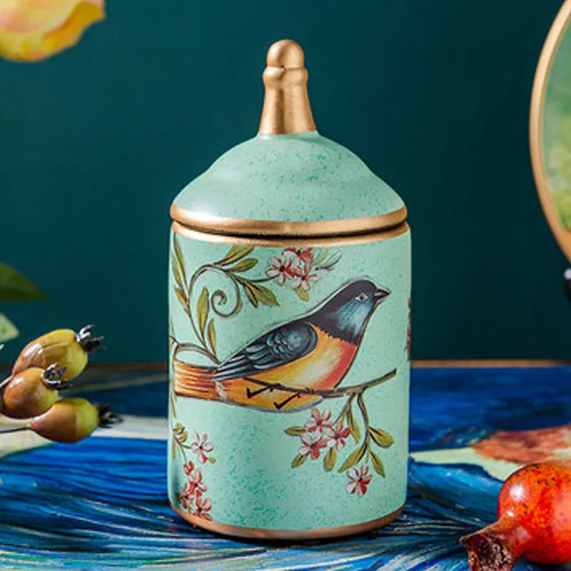 Vintage Vorratsdose – Keramik Retro Design – 10x22 cm