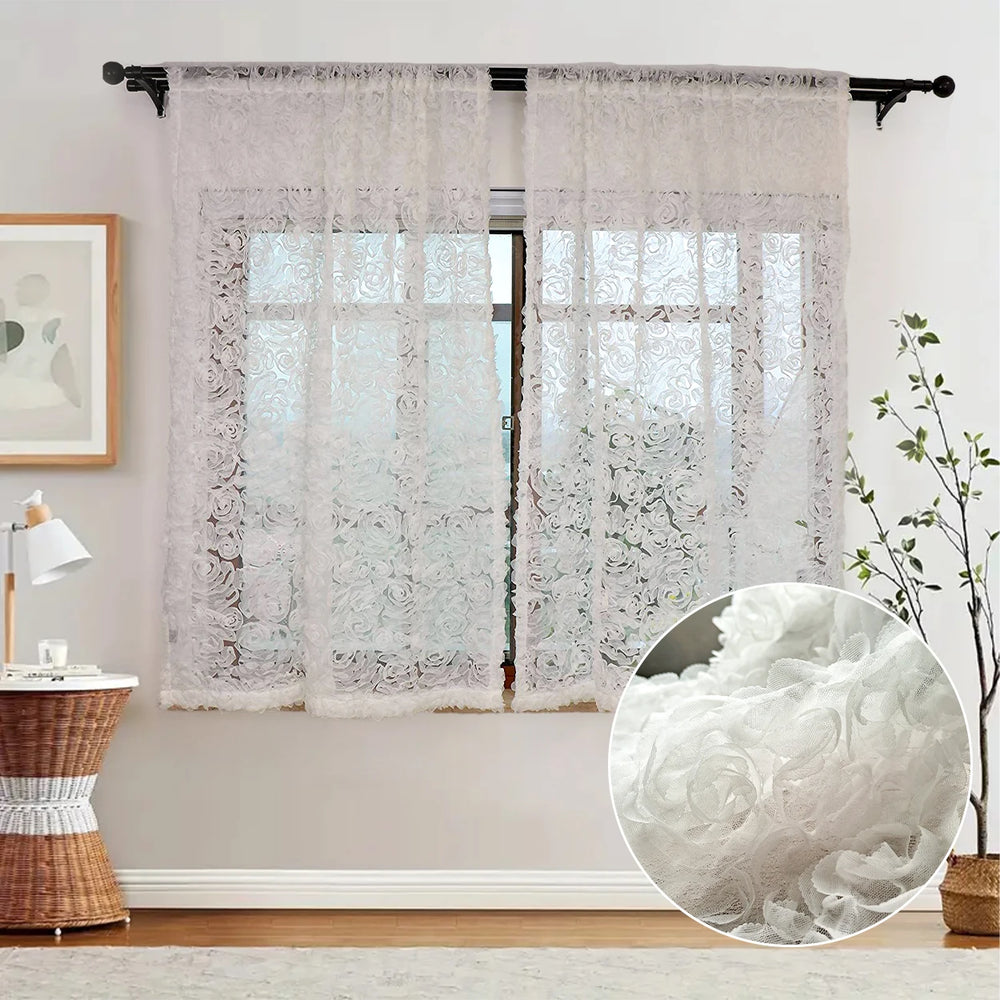 Vorhang - Retro-Rokoko Floral 132x274 cm