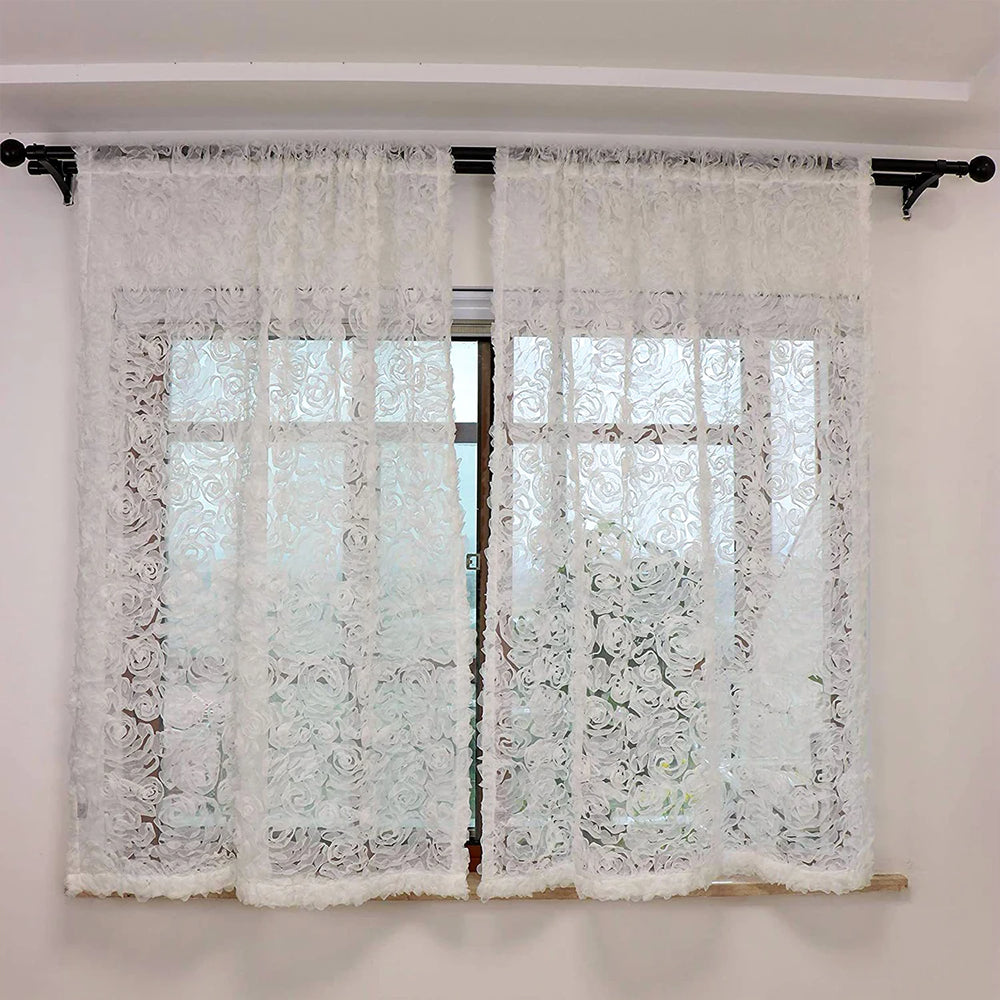 Vorhang - Retro-Rokoko Floral 132x274 cm