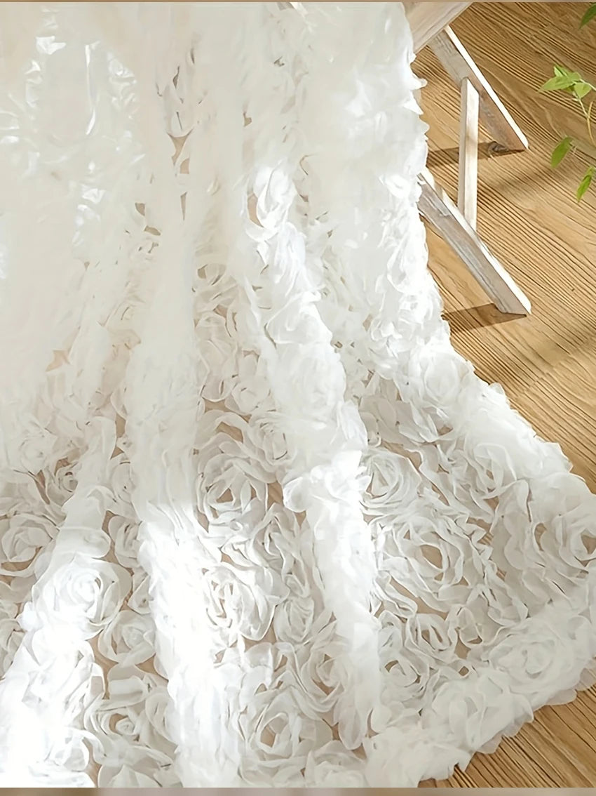 Vorhang - Retro-Rokoko Floral 132x274 cm