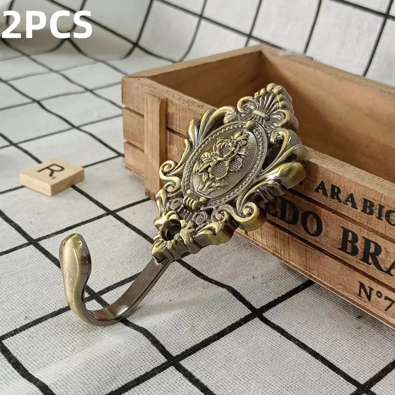 Vorhanghaken – Retrostil Zinklegierung – 2er Set