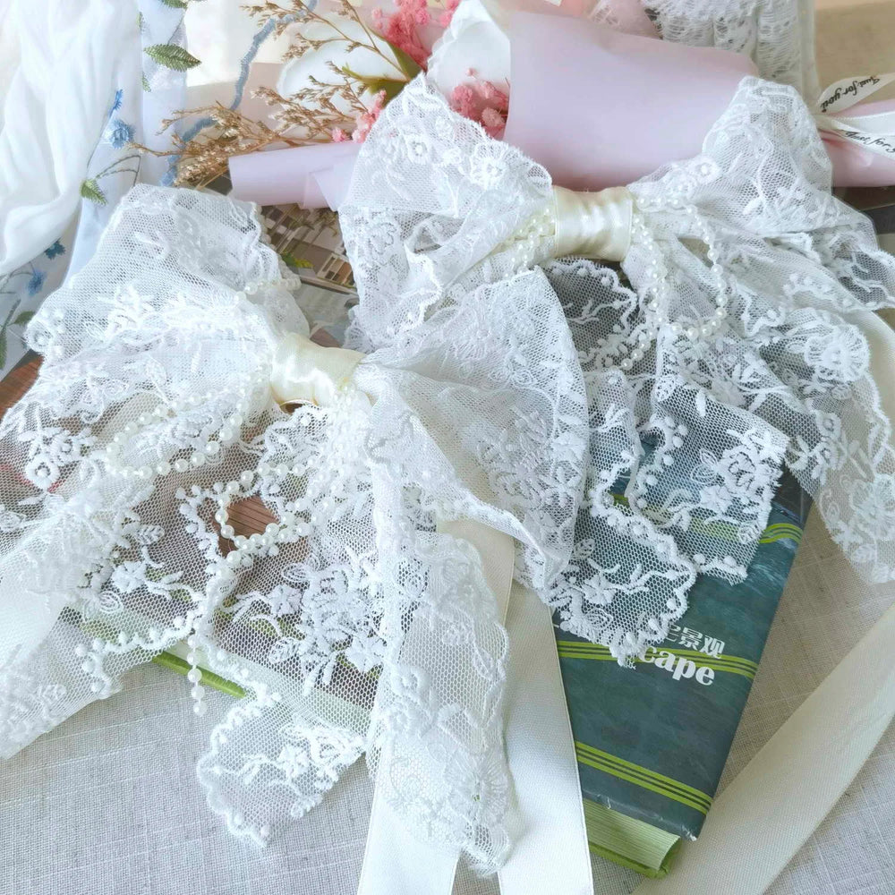 Vorhanghalter – Pastoral Spitze Perlen – 2 Stück