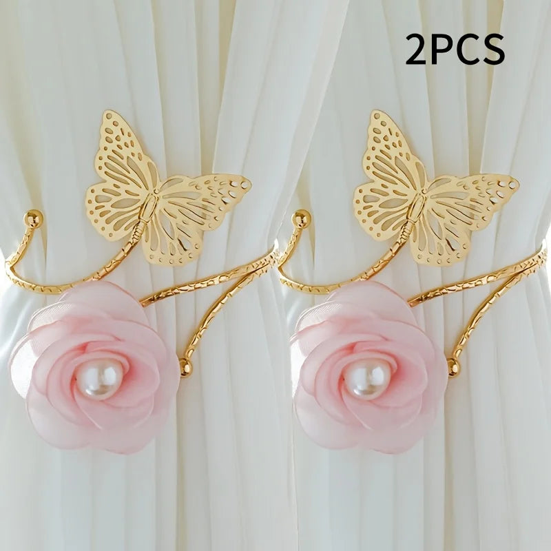 Vorhangringe – Metall Floral Hollow Out Schlafzimmer