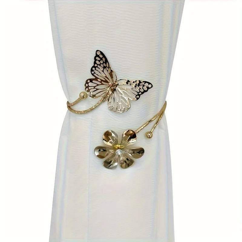 Vorhangringe – Metall Floral Hollow Out Schlafzimmer