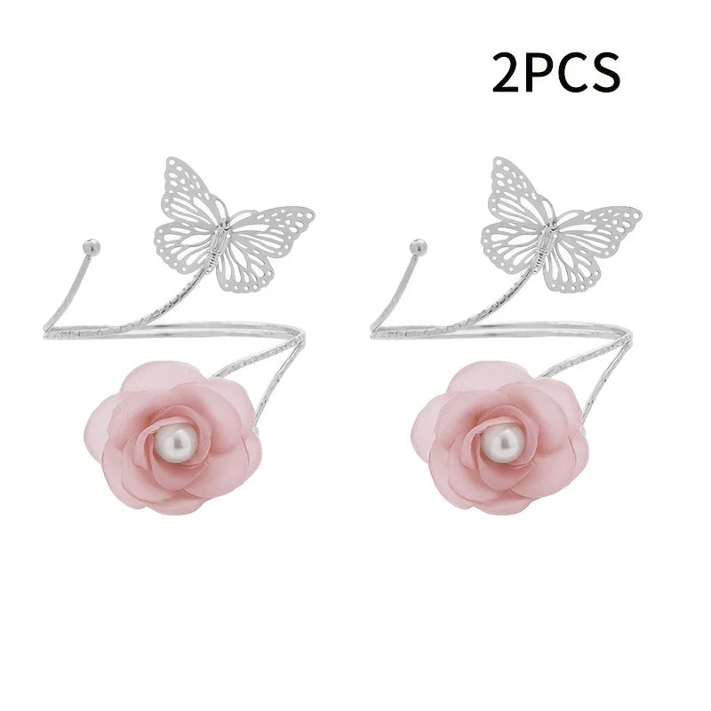 Vorhangringe – Metall Floral Hollow Out Schlafzimmer