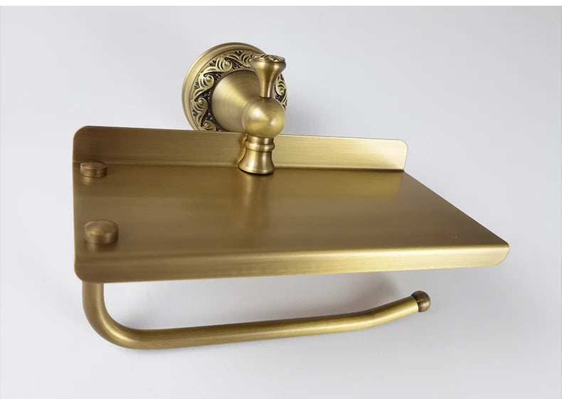 WC-Rollenhalter – Antik Messing Gebürstet