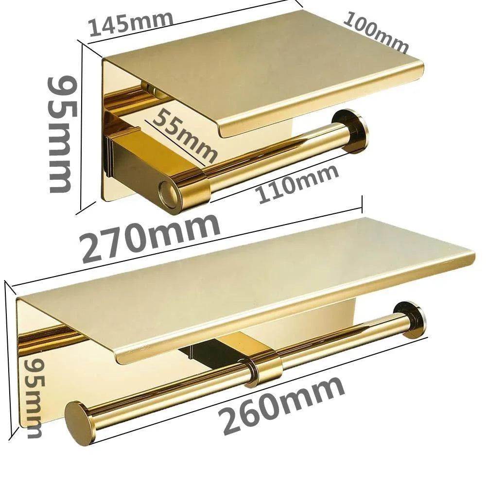 WC-Rollenhalter – Edelstahl – Badezimmer Aufbewahrung