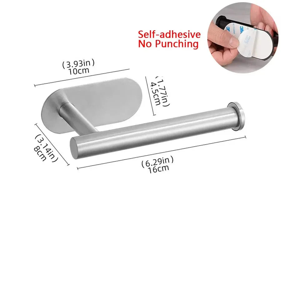 WC-Rollenhalter – Schwarz Gold – Wandmontage