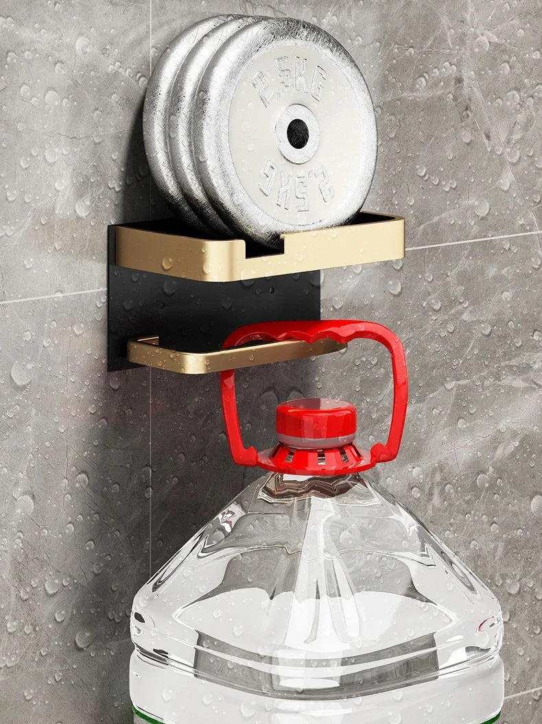 WC-Rollenhalter – Schwarz Gold – Wandmontage