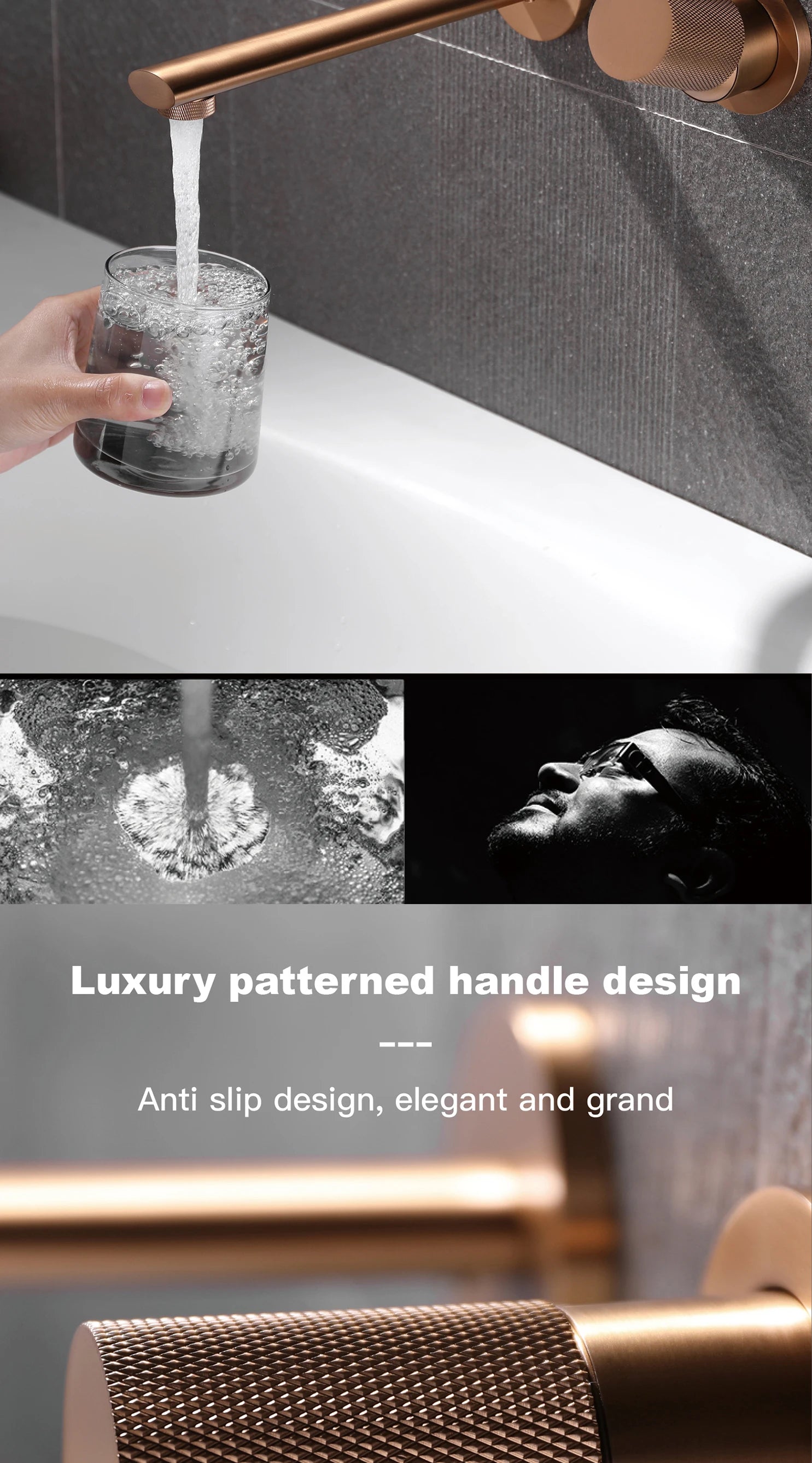 Wandarmatur – Messing Schwarz – Zeitgenössisch