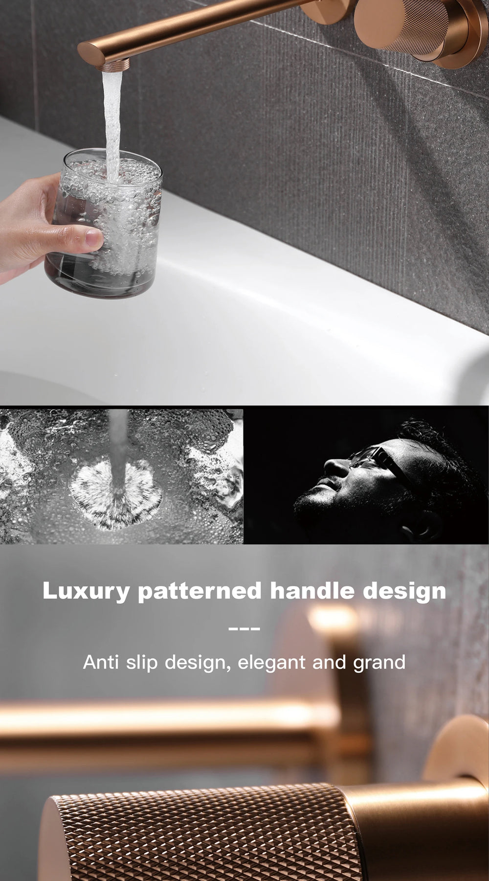 Wandarmatur – Messing Schwarz – Zeitgenössisch